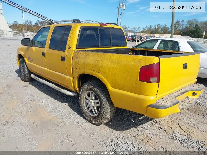 2003 GMC Sonoma Sls VIN: 1GTDT13X53K117606 Lot: 40640657