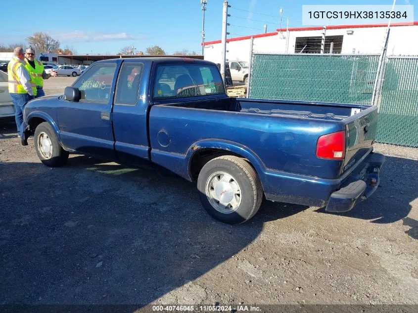 2003 GMC Sonoma Sls VIN: 1GTCS19HX38135384 Lot: 40746045