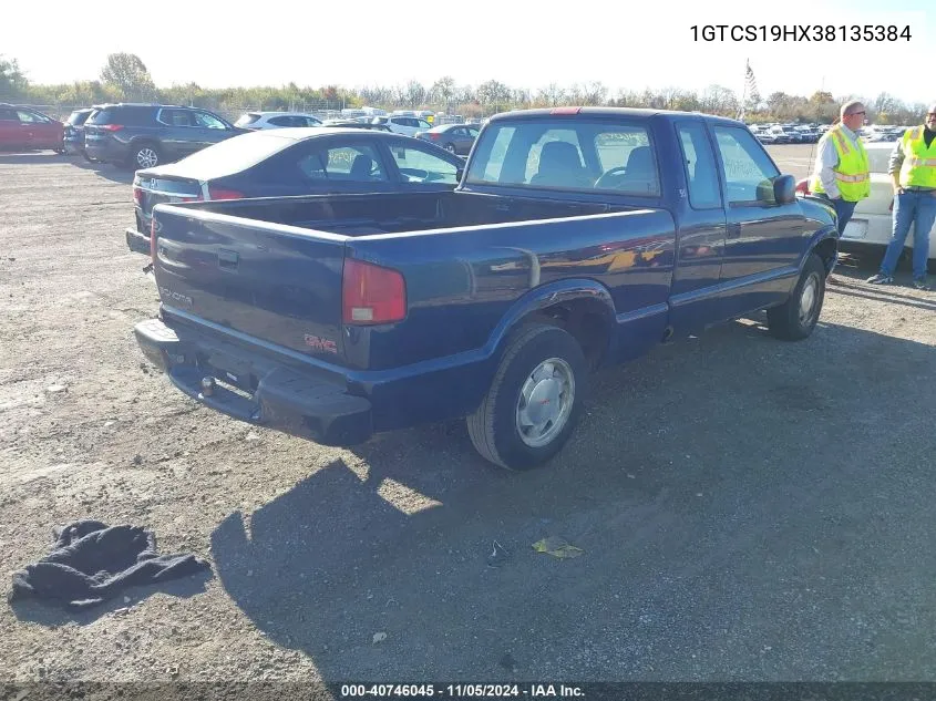 2003 GMC Sonoma Sls VIN: 1GTCS19HX38135384 Lot: 40746045