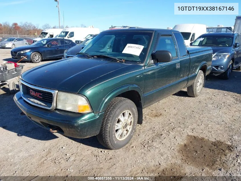 2003 GMC Sonoma Sls VIN: 1GTDT19XX38167146 Lot: 40857355