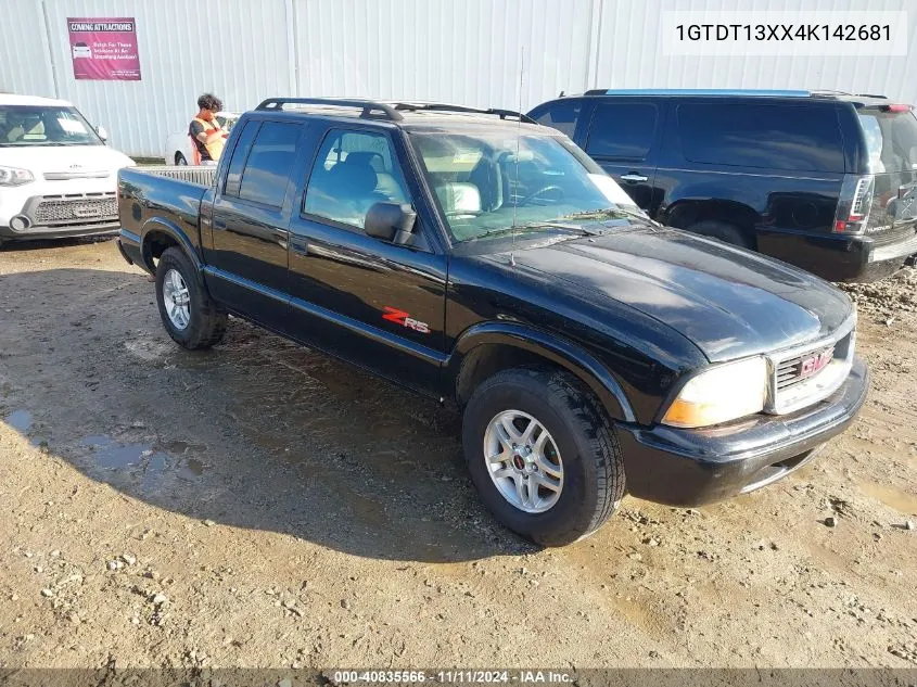 2004 GMC Sonoma Sls VIN: 1GTDT13XX4K142681 Lot: 40835566