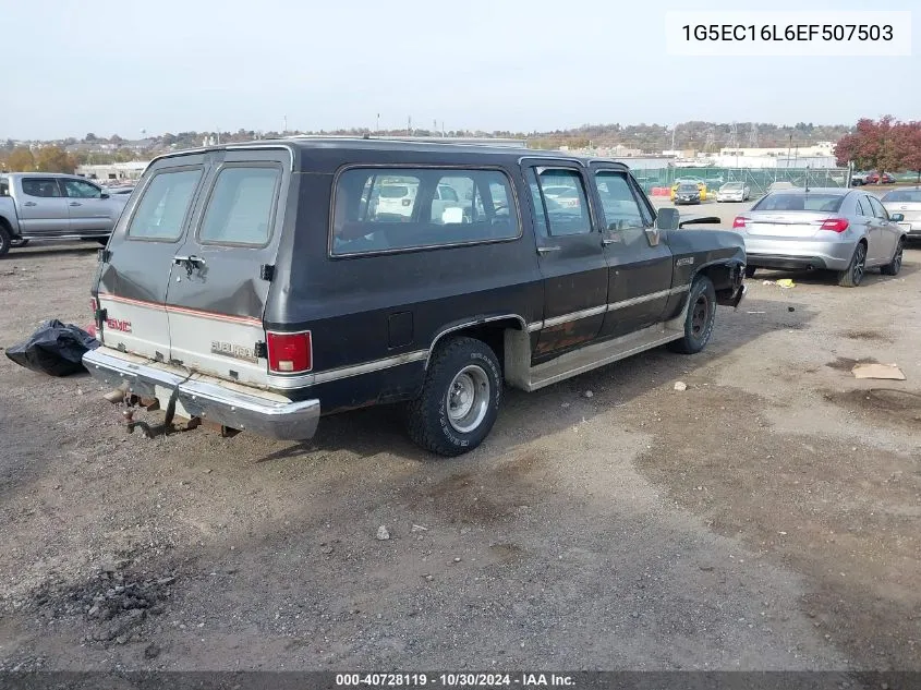 1984 GMC Suburban C1500 VIN: 1G5EC16L6EF507503 Lot: 40728119