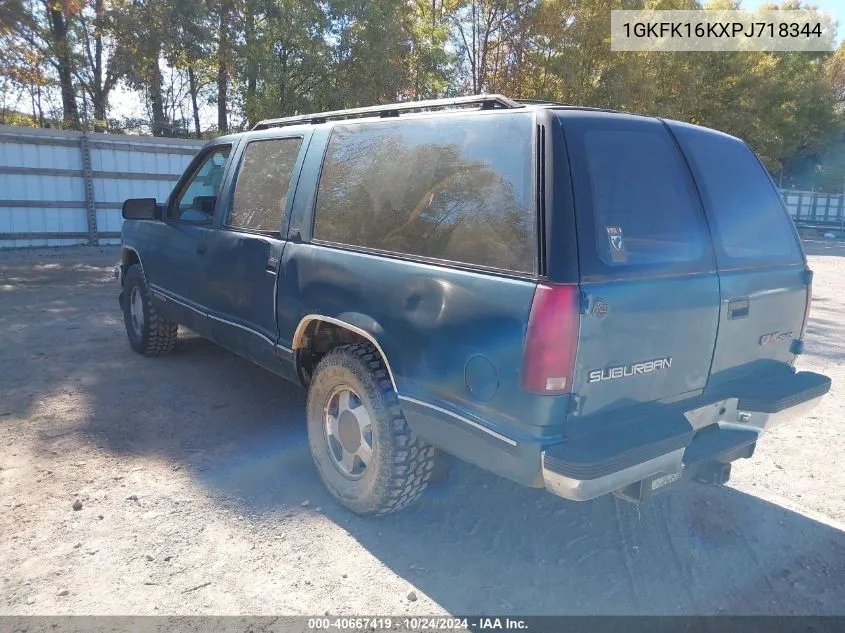 1993 GMC Suburban K1500 VIN: 1GKFK16KXPJ718344 Lot: 40667419