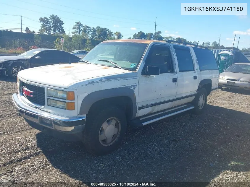 1995 GMC Suburban K1500 VIN: 1GKFK16KXSJ741180 Lot: 40553025