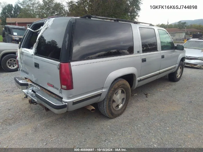 1995 GMC Suburban K1500 VIN: 1GKFK16K6SJ744898 Lot: 40586697