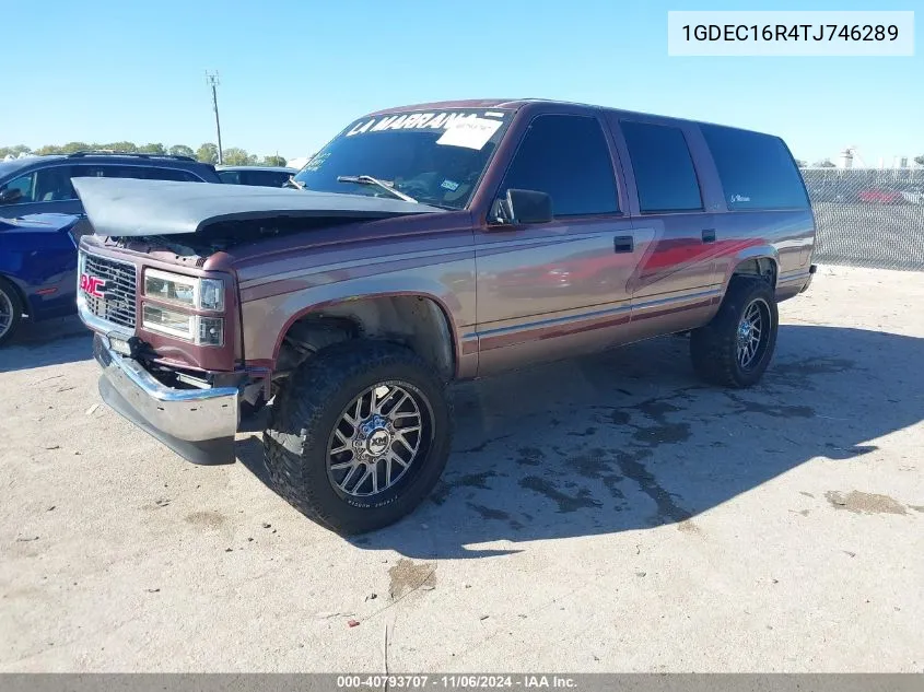 1996 GMC Suburban C1500 VIN: 1GDEC16R4TJ746289 Lot: 40793707