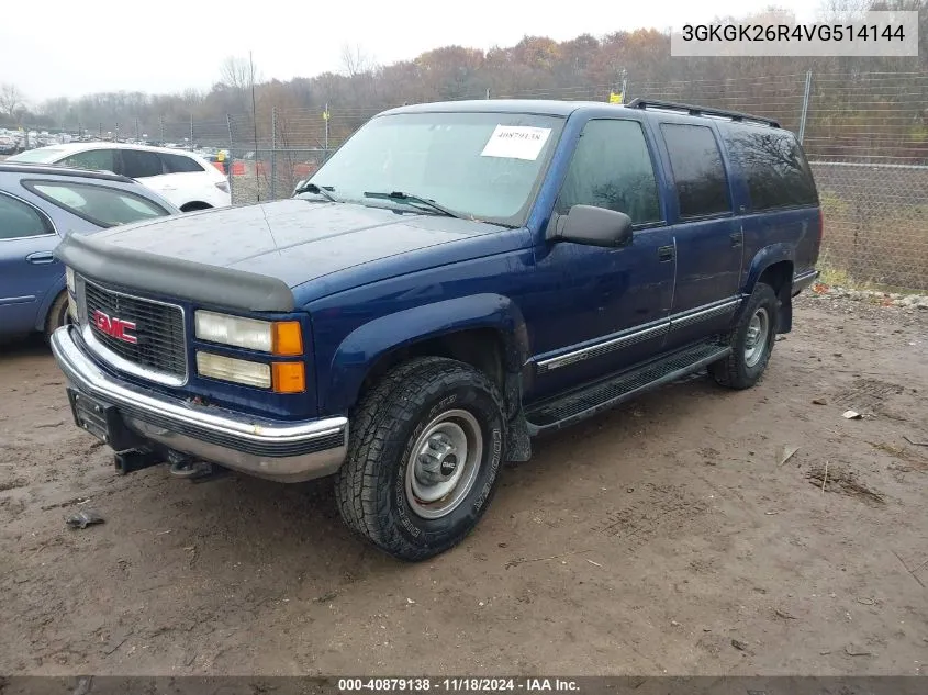 1997 GMC Suburban K2500 VIN: 3GKGK26R4VG514144 Lot: 40879138