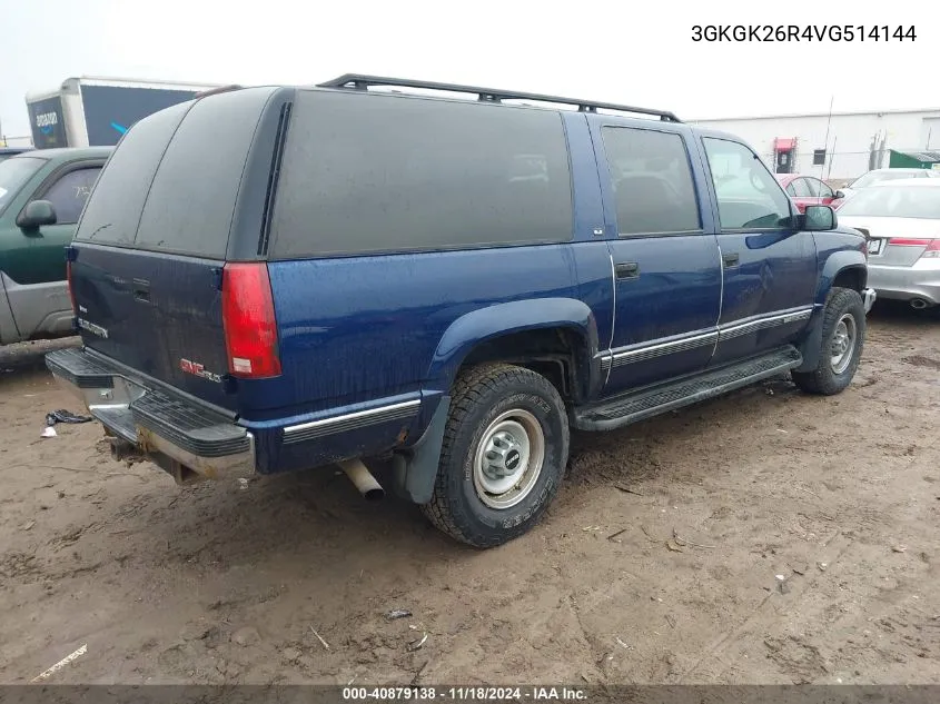 1997 GMC Suburban K2500 VIN: 3GKGK26R4VG514144 Lot: 40879138