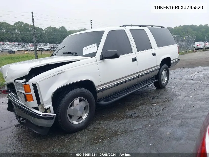 1999 GMC Suburban 1500 Sl VIN: 1GKFK16R0XJ745520 Lot: 39651931