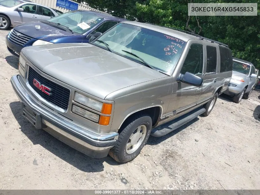 1999 GMC Suburban 1500 Sl VIN: 3GKEC16R4XG545833 Lot: 39901377