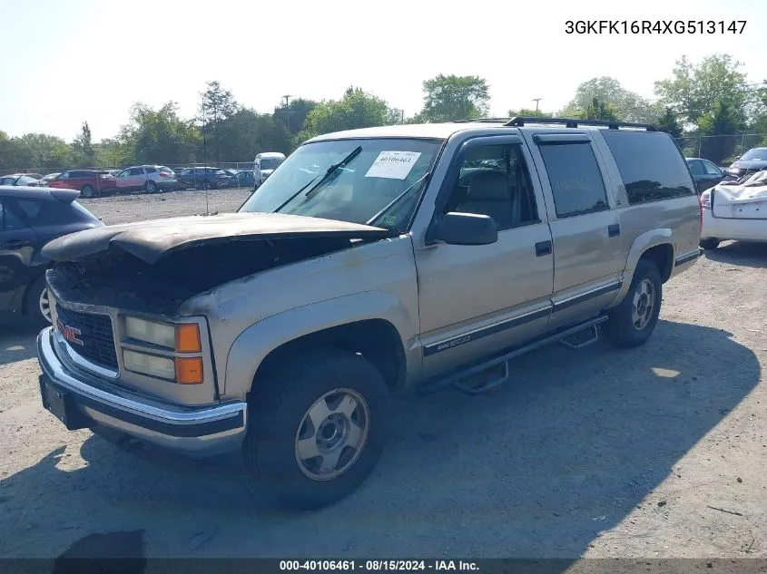 1999 GMC Suburban 1500 Sl VIN: 3GKFK16R4XG513147 Lot: 40106461