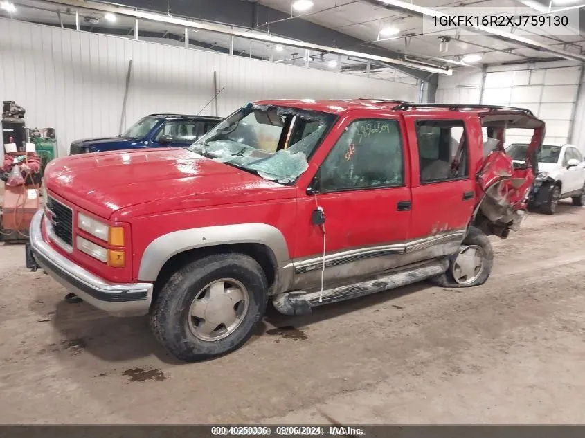 1999 GMC Suburban 1500 Sl VIN: 1GKFK16R2XJ759130 Lot: 40250336