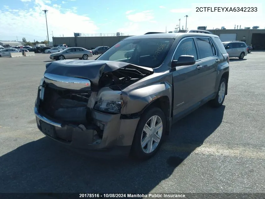 2010 GMC Terrain Slt V6 VIN: 2CTFLFEYXA6342233 Lot: 20178516