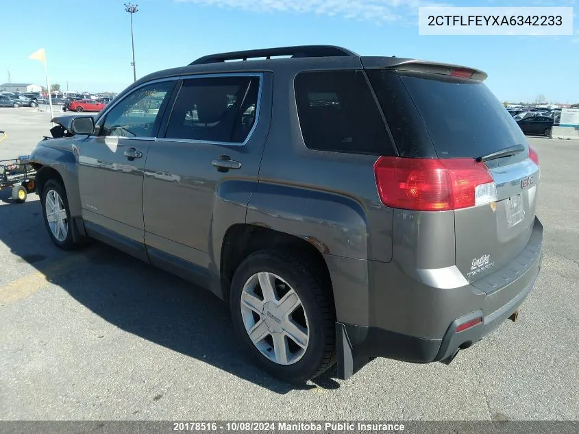 2010 GMC Terrain Slt V6 VIN: 2CTFLFEYXA6342233 Lot: 20178516