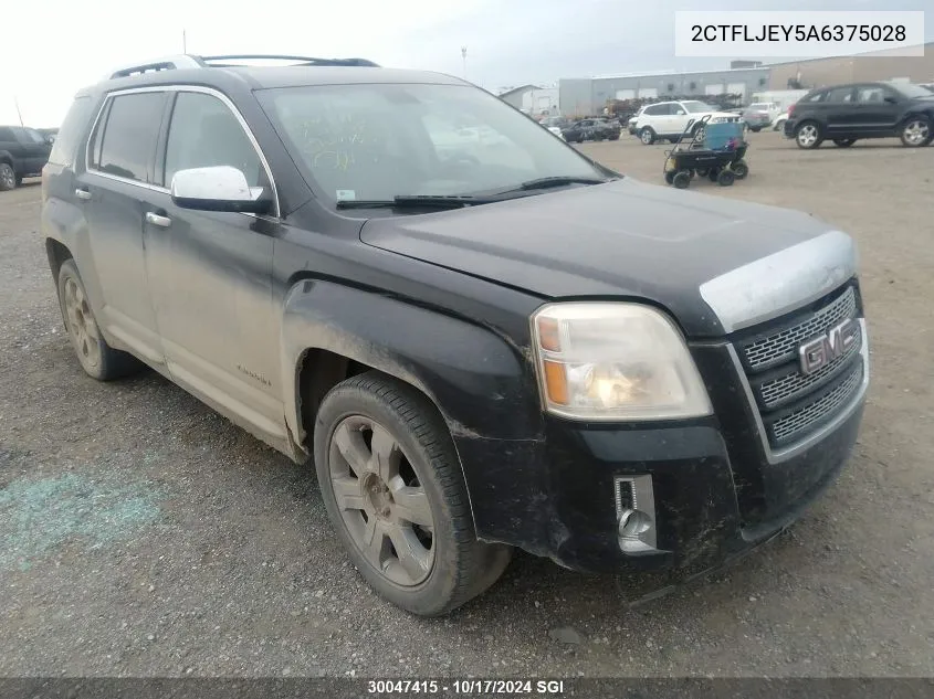 2CTFLJEY5A6375028 2010 GMC Terrain Slt