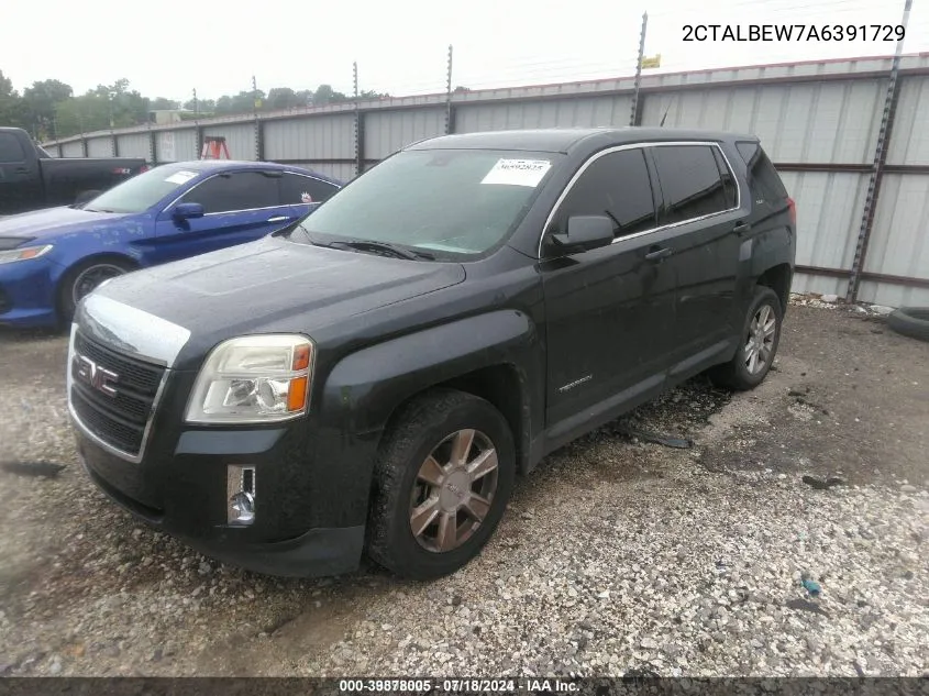 2010 GMC Terrain Sle-1 VIN: 2CTALBEW7A6391729 Lot: 39878005