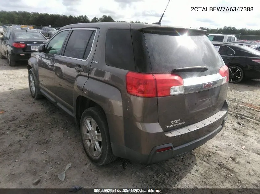 2CTALBEW7A6347388 2010 GMC Terrain Sle-1