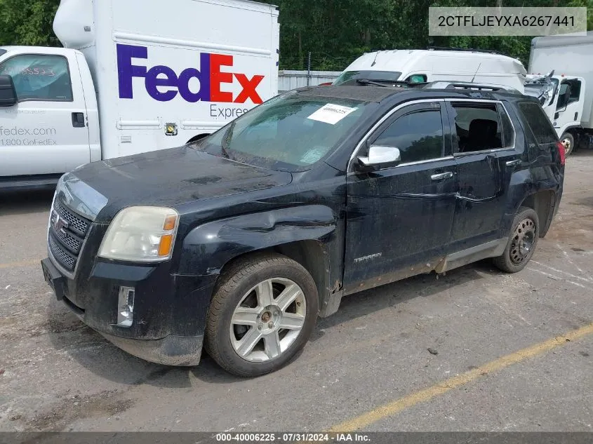 2010 GMC Terrain Slt-2 VIN: 2CTFLJEYXA6267441 Lot: 40006225