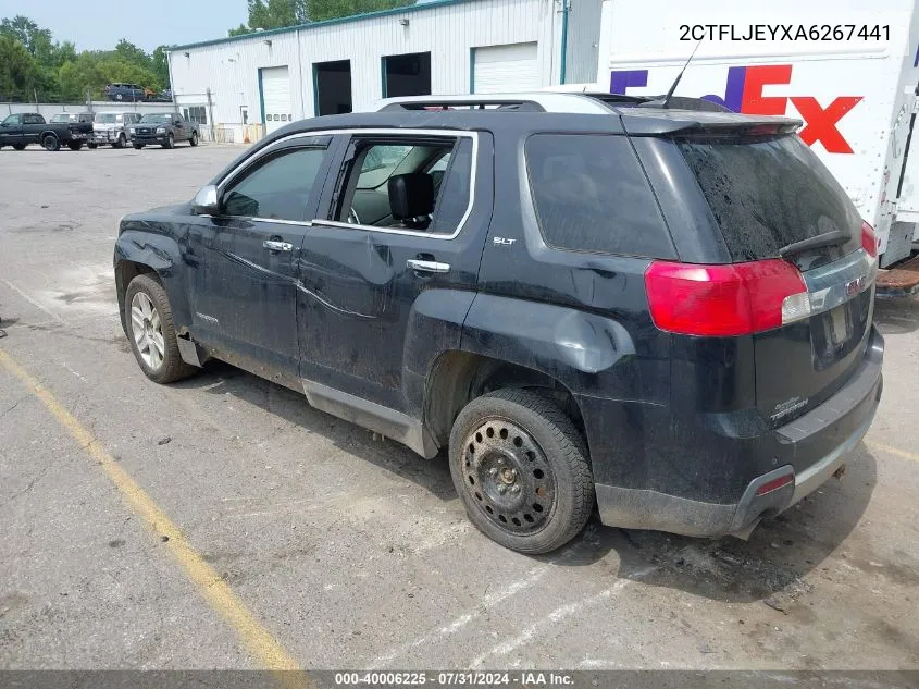 2010 GMC Terrain Slt-2 VIN: 2CTFLJEYXA6267441 Lot: 40006225