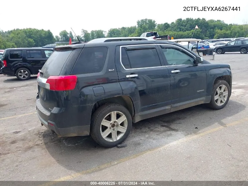 2010 GMC Terrain Slt-2 VIN: 2CTFLJEYXA6267441 Lot: 40006225