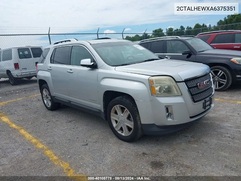 2010 GMC Terrain Slt-2 VIN: 2CTALHEWXA6375351 Lot: 40105778