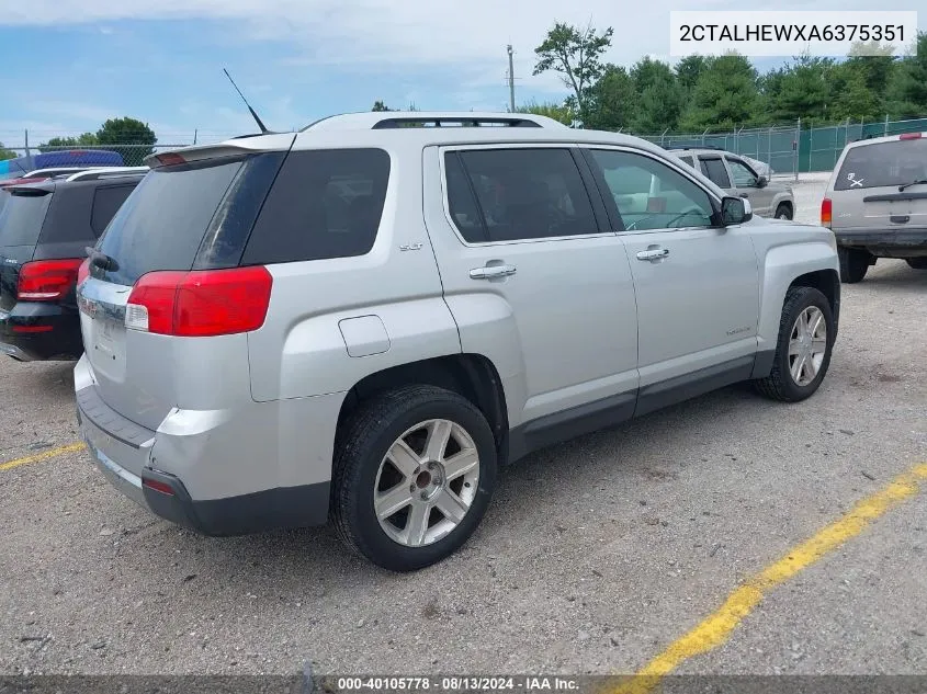 2010 GMC Terrain Slt-2 VIN: 2CTALHEWXA6375351 Lot: 40105778