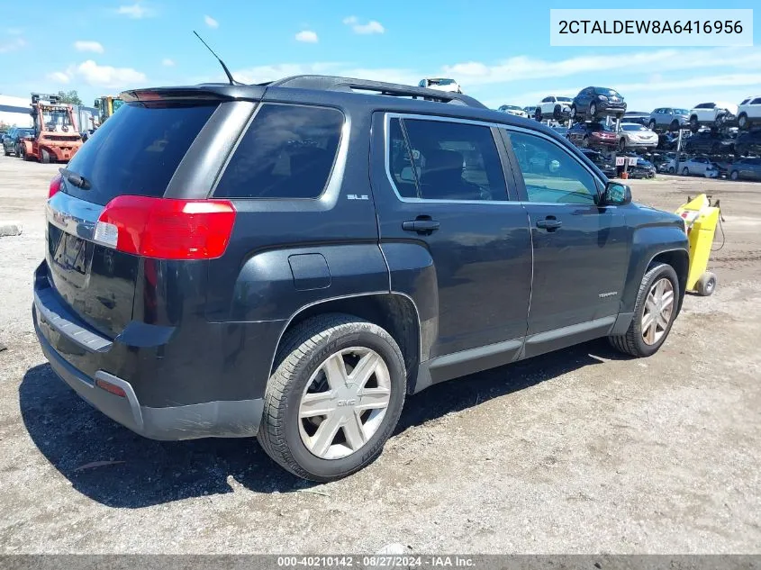 2010 GMC Terrain Sle-2 VIN: 2CTALDEW8A6416956 Lot: 40210142