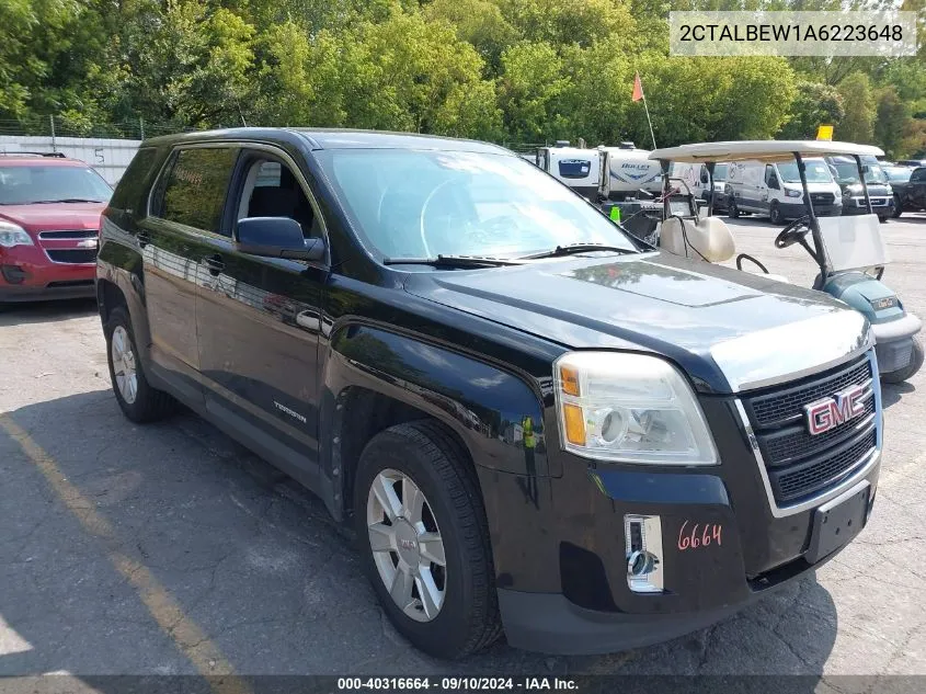 2010 GMC Terrain Sle-1 VIN: 2CTALBEW1A6223648 Lot: 40316664