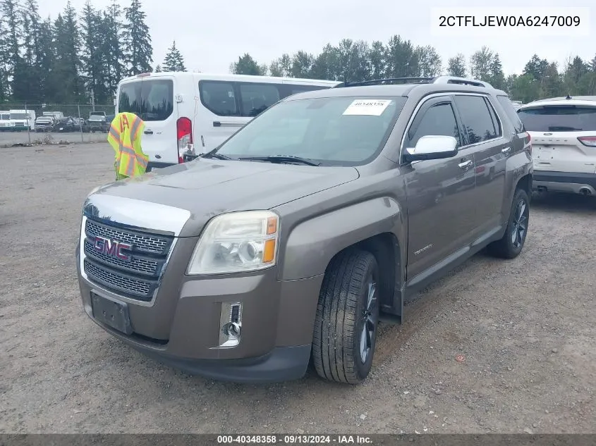 2010 GMC Terrain Slt VIN: 2CTFLJEW0A6247009 Lot: 40348358