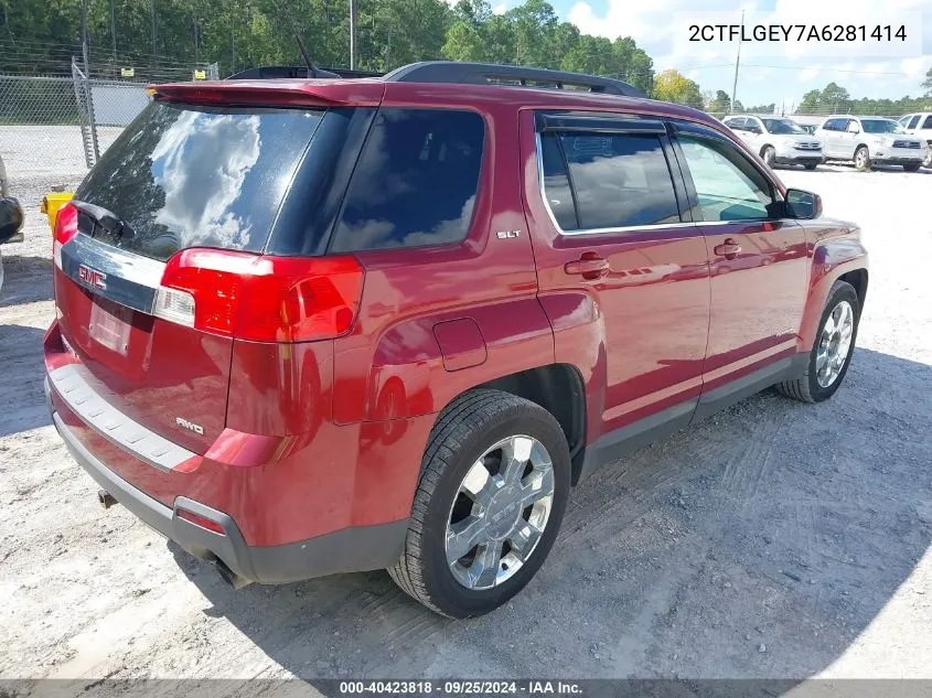 2010 GMC Terrain Slt-1 VIN: 2CTFLGEY7A6281414 Lot: 40423818