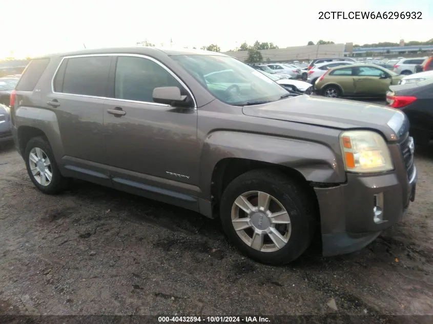 2010 GMC Terrain Sle-1 VIN: 2CTFLCEW6A6296932 Lot: 40432594