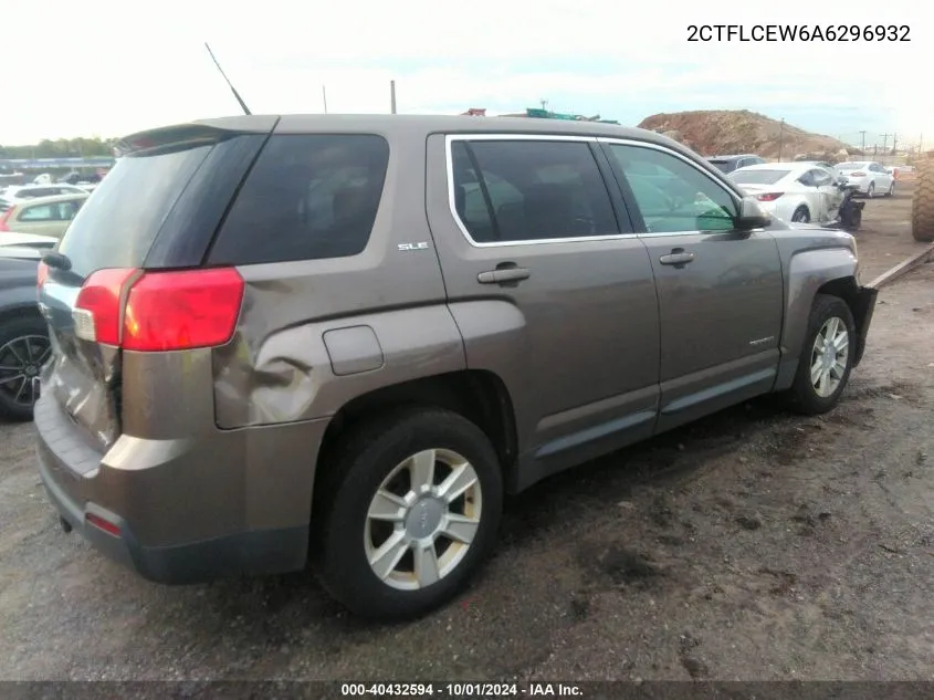 2010 GMC Terrain Sle-1 VIN: 2CTFLCEW6A6296932 Lot: 40432594