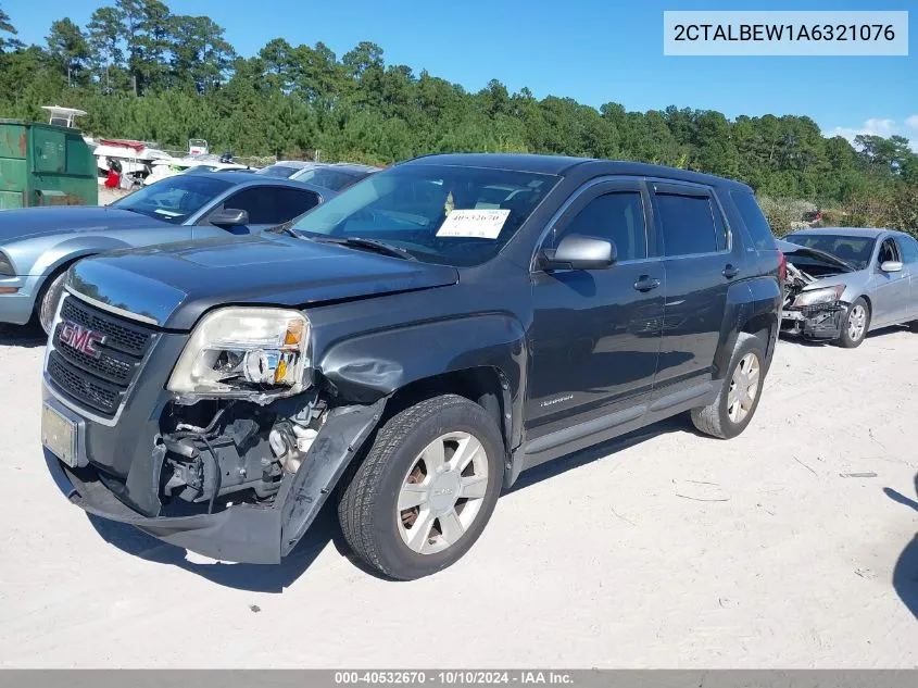 2010 GMC Terrain Sle-1 VIN: 2CTALBEW1A6321076 Lot: 40532670