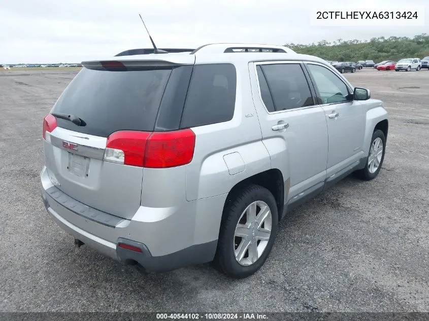 2010 GMC Terrain Slt-2 VIN: 2CTFLHEYXA6313424 Lot: 40544102