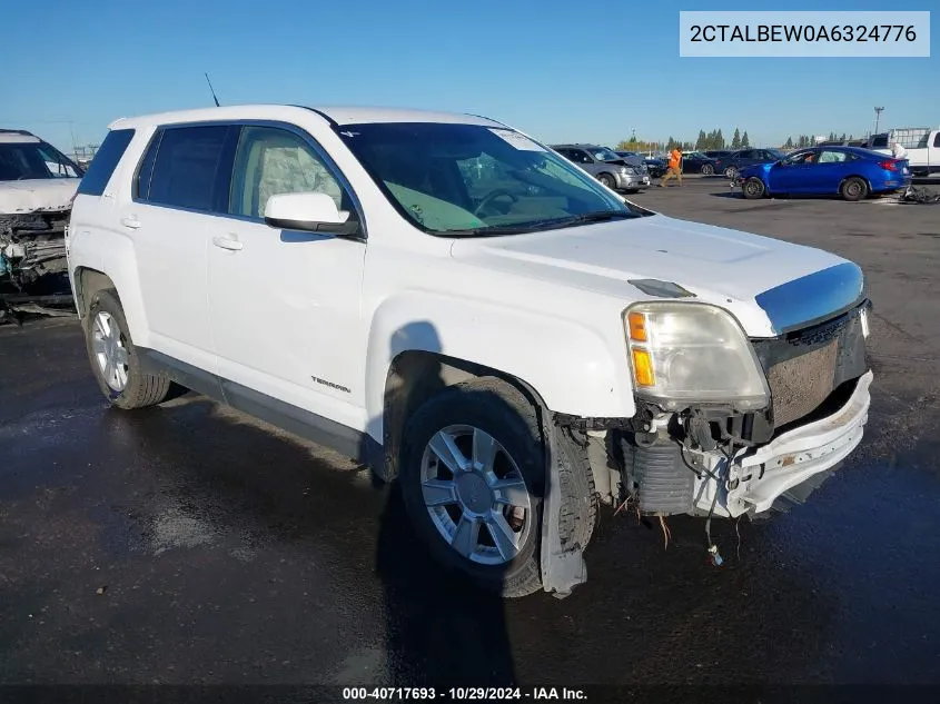 2010 GMC Terrain Sle-1 VIN: 2CTALBEW0A6324776 Lot: 40717693