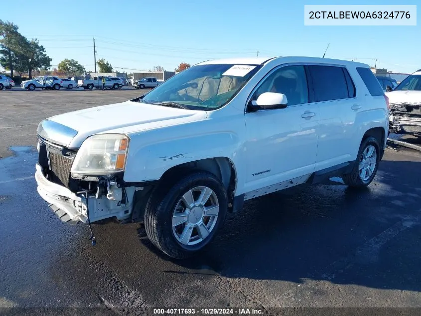 2010 GMC Terrain Sle-1 VIN: 2CTALBEW0A6324776 Lot: 40717693