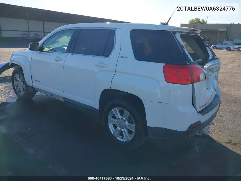 2010 GMC Terrain Sle-1 VIN: 2CTALBEW0A6324776 Lot: 40717693