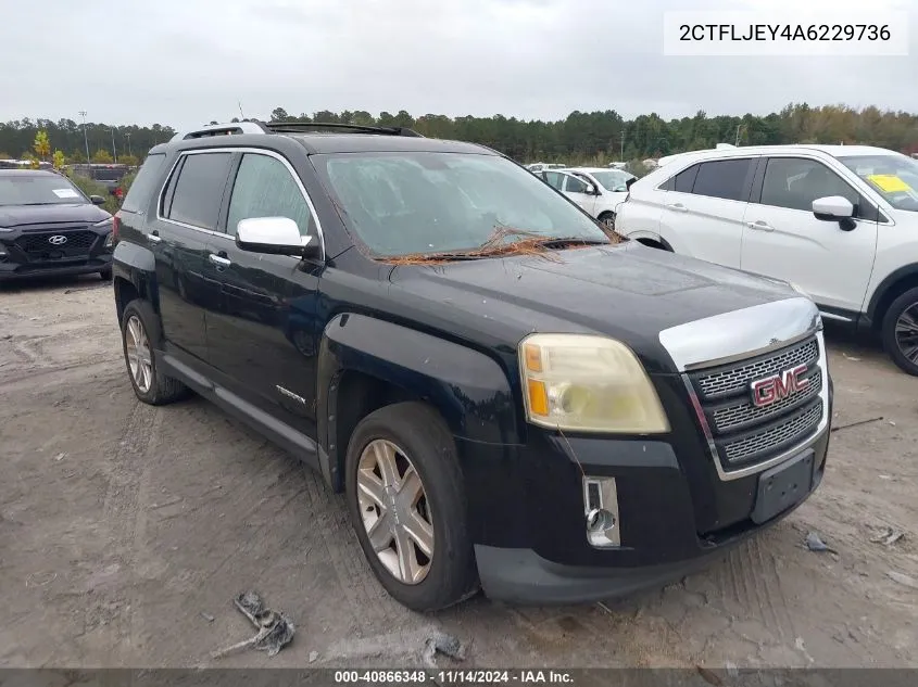 2010 GMC Terrain Slt-2 VIN: 2CTFLJEY4A6229736 Lot: 40866348