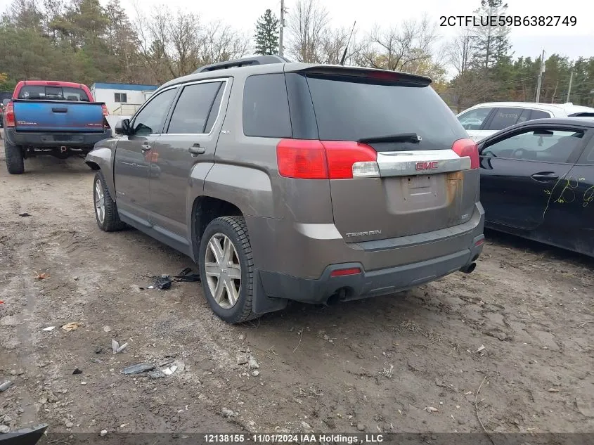 2011 GMC Terrain VIN: 2CTFLUE59B6382749 Lot: 12138155