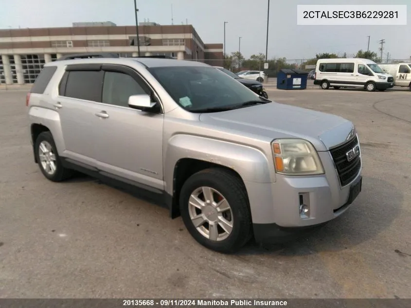 2011 GMC Terrain VIN: 2CTALSEC3B6229281 Lot: 20135668