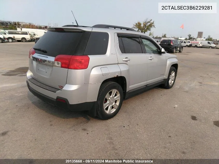 2011 GMC Terrain VIN: 2CTALSEC3B6229281 Lot: 20135668