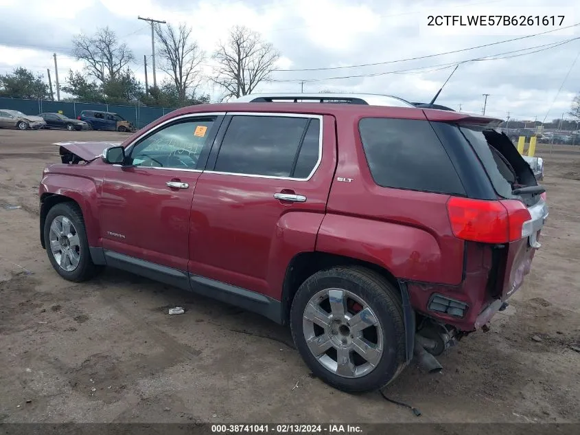 2011 GMC Terrain Slt-2 VIN: 2CTFLWE57B6261617 Lot: 38741041