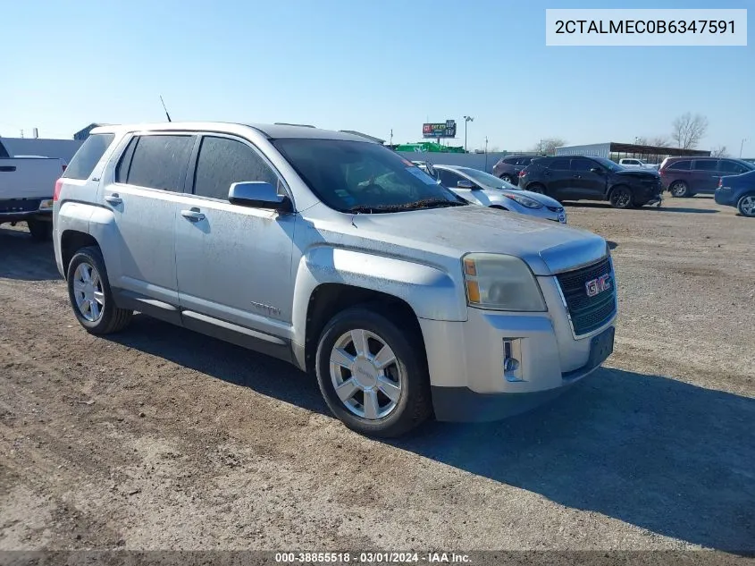 2011 GMC Terrain Sle-1 VIN: 2CTALMEC0B6347591 Lot: 38855518