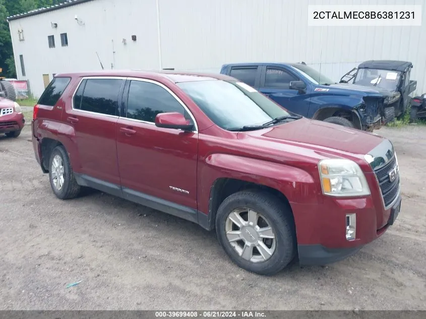 2CTALMEC8B6381231 2011 GMC Terrain Sle-1