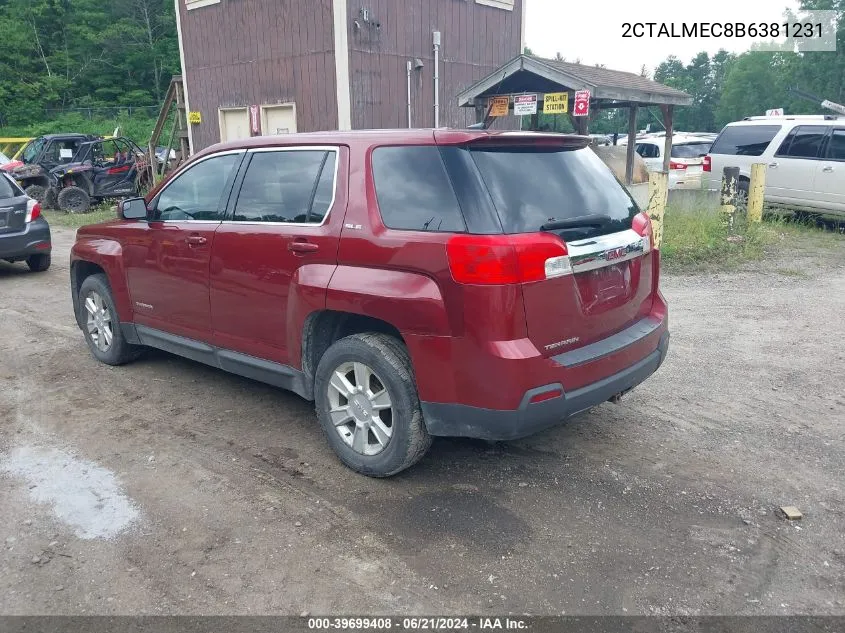 2CTALMEC8B6381231 2011 GMC Terrain Sle-1