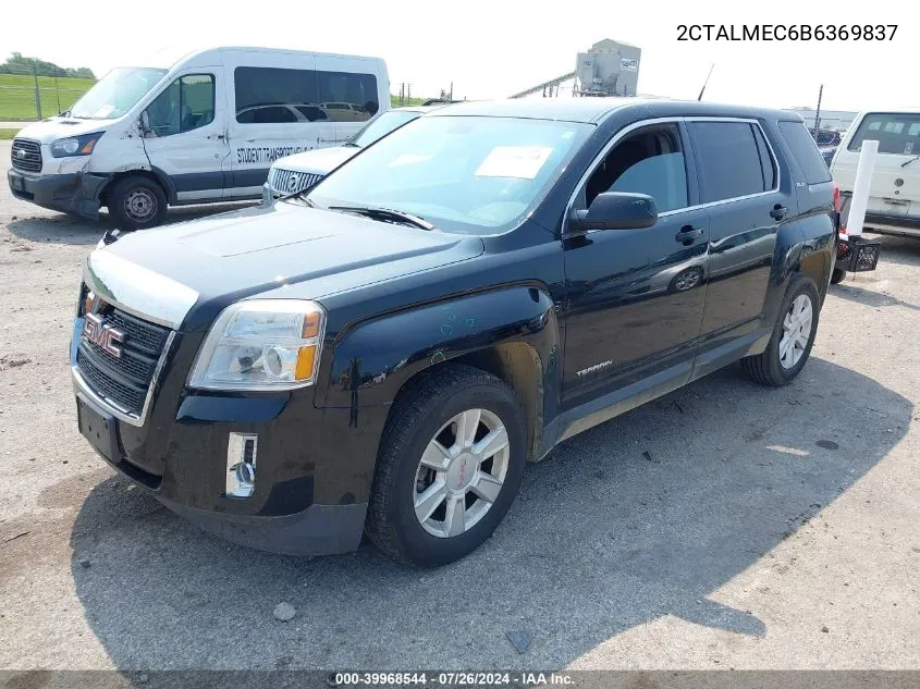 2011 GMC Terrain Sle-1 VIN: 2CTALMEC6B6369837 Lot: 39968544