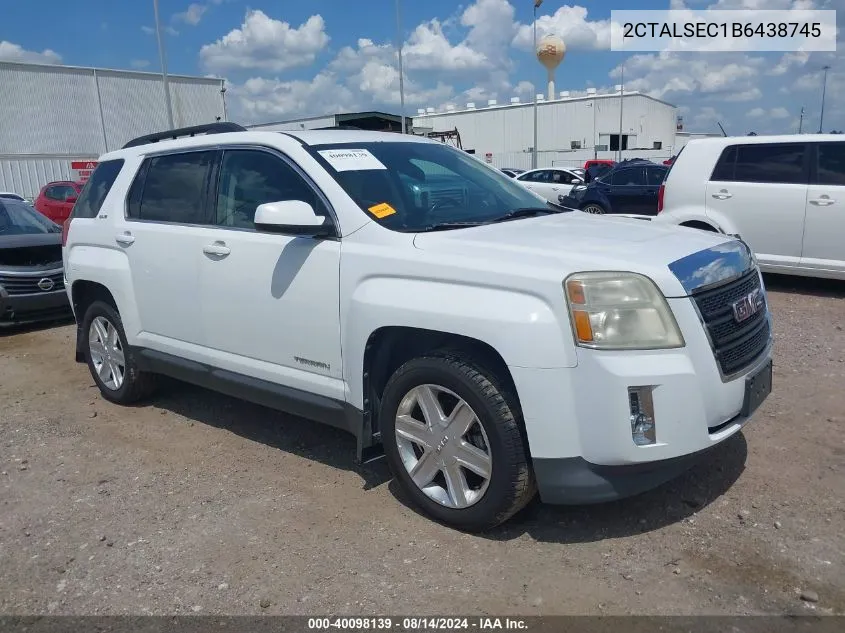 2011 GMC Terrain Sle-2 VIN: 2CTALSEC1B6438745 Lot: 40098139