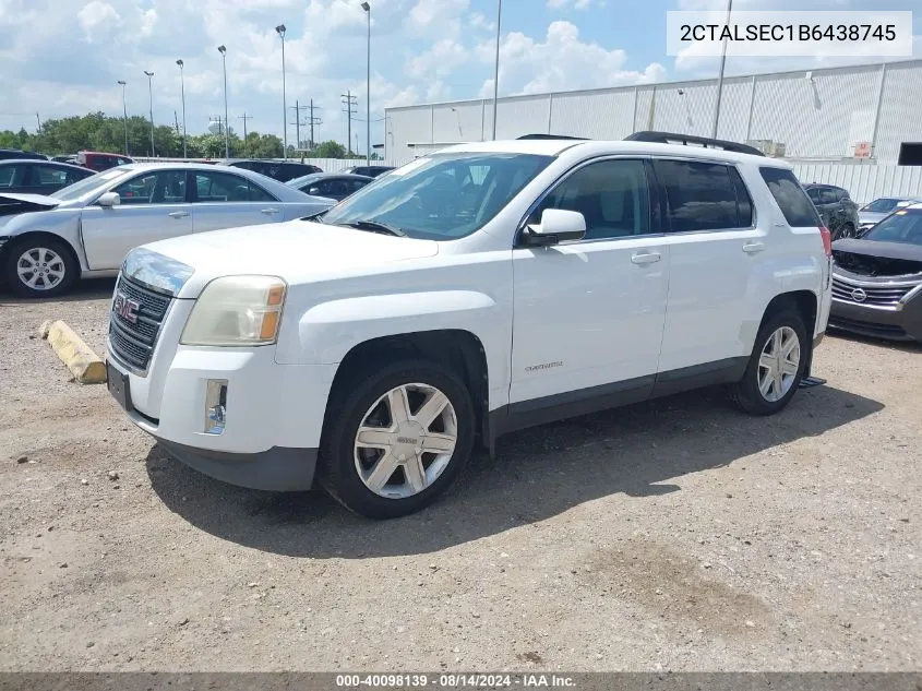 2011 GMC Terrain Sle-2 VIN: 2CTALSEC1B6438745 Lot: 40098139