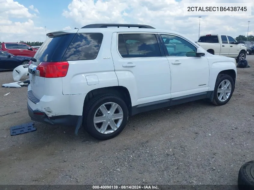 2011 GMC Terrain Sle-2 VIN: 2CTALSEC1B6438745 Lot: 40098139