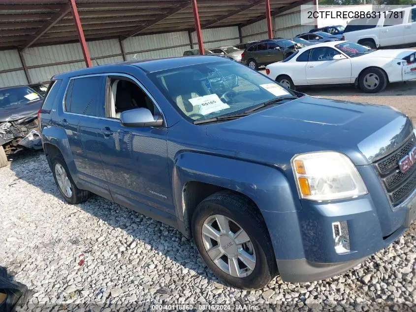 2011 GMC Terrain Sle-1 VIN: 2CTFLREC8B6311781 Lot: 40118860